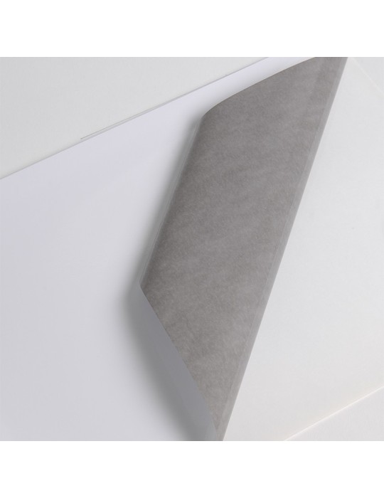 V280WG1 - Blanc Brillant adh permanent gris